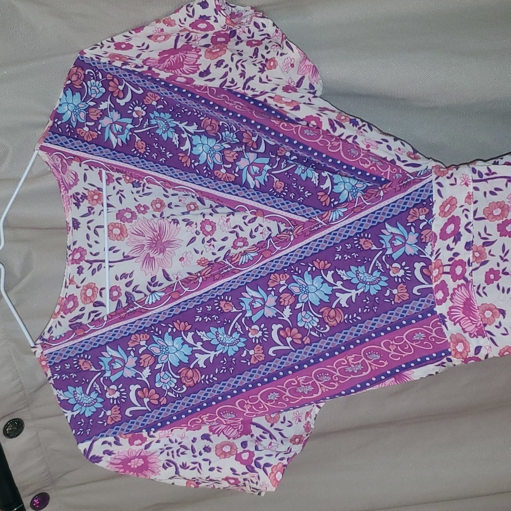 Wrap around full length dress